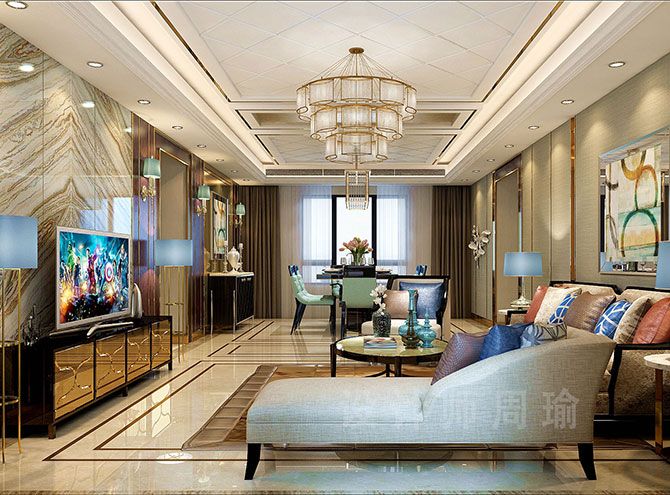 鸡巴插逼里视频世纪江尚三室两厅168平装修设计效果欣赏